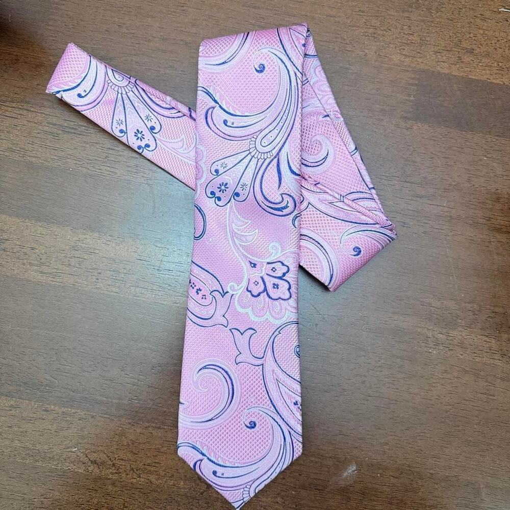 Nordstrom Pink Paisley Tie